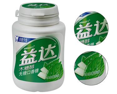 (4505819)【快消品】益达 木糖醇无糖口香糖 冰凉薄荷味 56g*6瓶