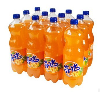 芬达橙味汽水饮料 1.25l*12瓶